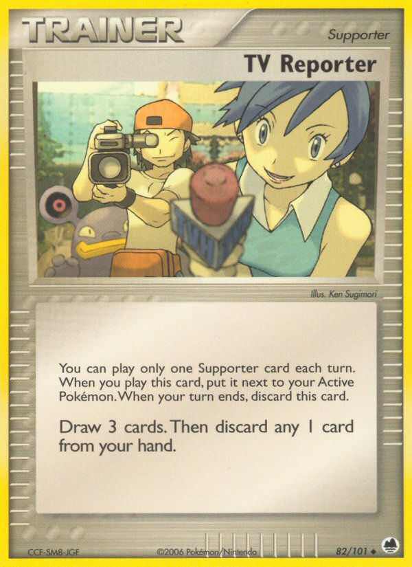 TV Reporter (82/101) [EX: Dragon Frontiers] - The Mythic Store | 24h Order Processing