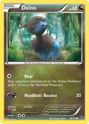 Deino (84/114) [XY: Steam Siege] - The Mythic Store | 24h Order Processing
