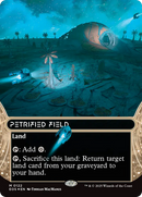 Petrified Field (0122) (Borderless) (Galaxy Foil) [Edge of Eternities: Stellar Sights] - The Mythic Store | 24h Order Processing