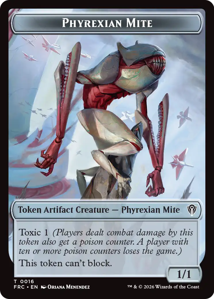 Citizen // Phyrexian Mite Double-Sided Token [Reality Fracture Commander Tokens] - The Mythic Store | 24h Order Processing