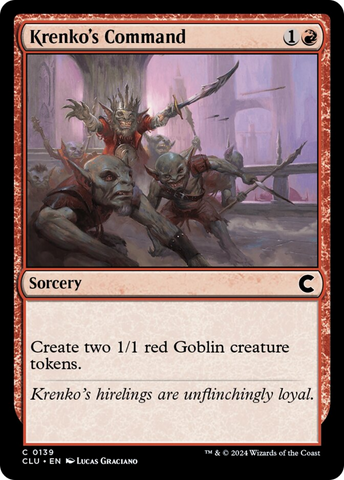 Krenko's Command [Ravnica: Clue Edition] - The Mythic Store | 24h Order Processing