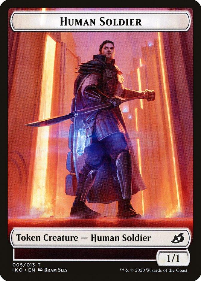 Cat Bird // Human Soldier (005) Double-Sided Token [Ikoria: Lair of Behemoths Tokens] - The Mythic Store | 24h Order Processing