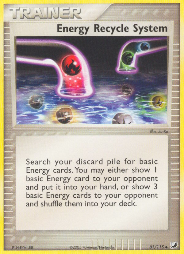 Energy Recycle System (81/115) [EX: Unseen Forces] - The Mythic Store | 24h Order Processing
