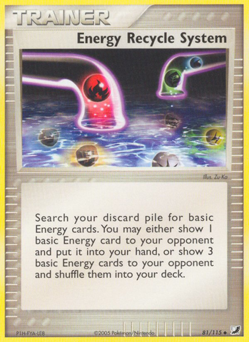Energy Recycle System (81/115) [EX: Unseen Forces] - The Mythic Store | 24h Order Processing