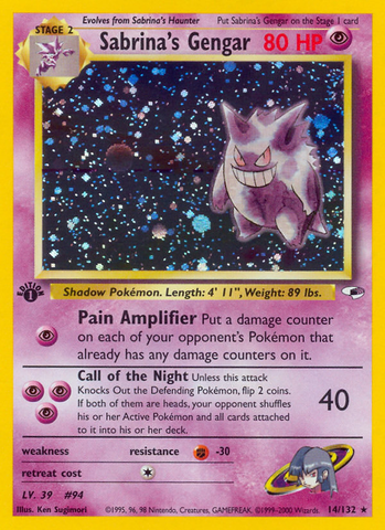 Sabrina's Gengar (14/132) [Gym Heroes 1st Edition] - The Mythic Store | 24h Order Processing