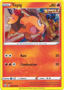 Tepig (023/163) (Cosmos Holo) [Sword & Shield: Battle Styles] - The Mythic Store | 24h Order Processing