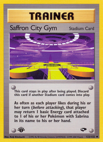Saffron City Gym (122/132) [Gym Challenge 1st Edition] - The Mythic Store | 24h Order Processing