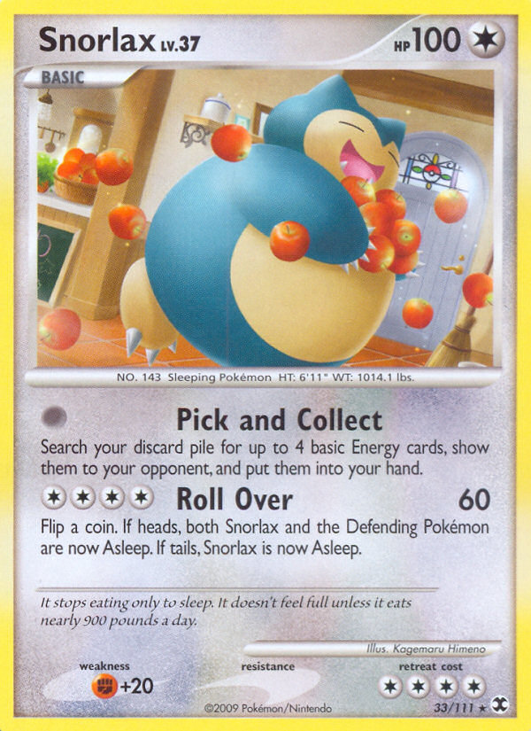 Snorlax (33/111) [Platinum: Rising Rivals] - The Mythic Store | 24h Order Processing