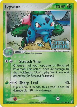 Ivysaur (35/100) (Stamped) [EX: Crystal Guardians] - The Mythic Store | 24h Order Processing