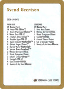 Svend Geertsen Decklist [World Championship Decks 1997] - The Mythic Store | 24h Order Processing