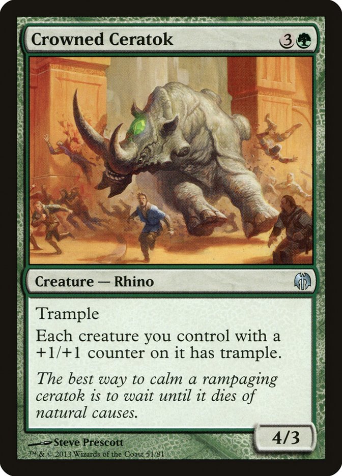 Crowned Ceratok [Duel Decks: Heroes vs. Monsters] - The Mythic Store | 24h Order Processing