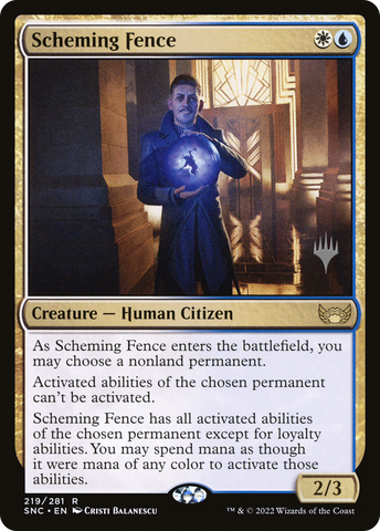Scheming Fence (Promo Pack) [Streets of New Capenna Promos] - The Mythic Store | 24h Order Processing