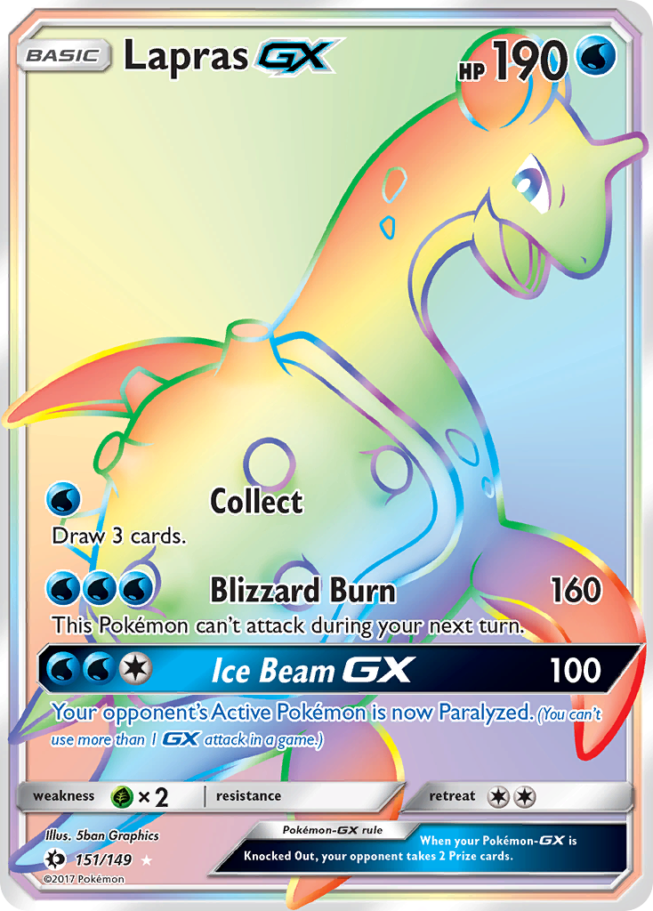 Lapras GX (151/149) [Sun & Moon: Base Set] - The Mythic Store | 24h Order Processing