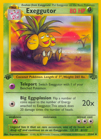 Exeggutor (35/64) [Jungle 1st Edition] - The Mythic Store | 24h Order Processing