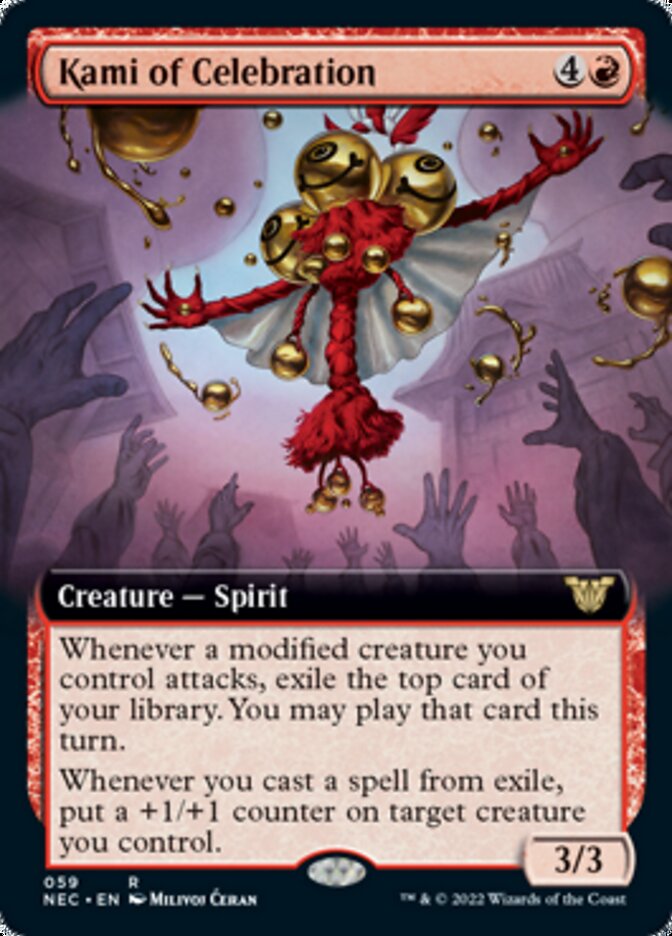Kami of Celebration (Extended Art) [Kamigawa: Neon Dynasty Commander] - The Mythic Store | 24h Order Processing