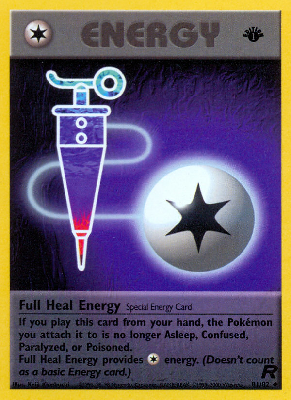 Full Heal Energy (81/82) [Team Rocket 1st Edition] - The Mythic Store | 24h Order Processing