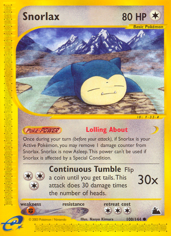 Snorlax (100/144) [Skyridge] - The Mythic Store | 24h Order Processing