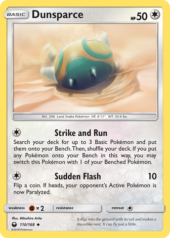 Dunsparce (110/168) [Sun & Moon: Celestial Storm] - The Mythic Store | 24h Order Processing