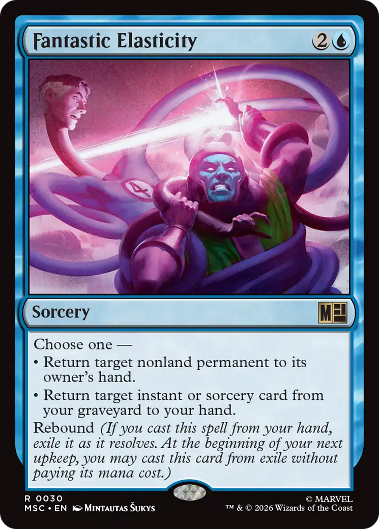 Fantastic Elasticity (Surge Foil) [Marvel Super Heroes Commander] - The Mythic Store | 24h Order Processing