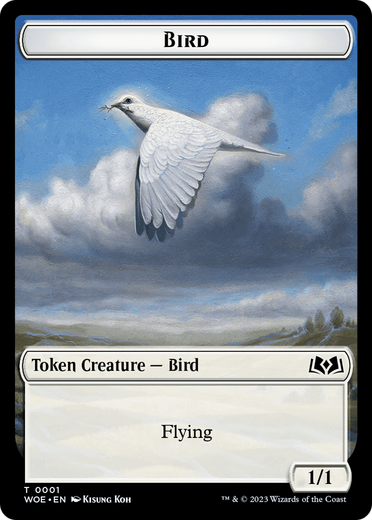 Bird // Food (0013) Double-Sided Token [Wilds of Eldraine Tokens] - The Mythic Store | 24h Order Processing