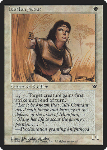 Icatian Scout (Douglas Shuler) [Fallen Empires] - The Mythic Store | 24h Order Processing