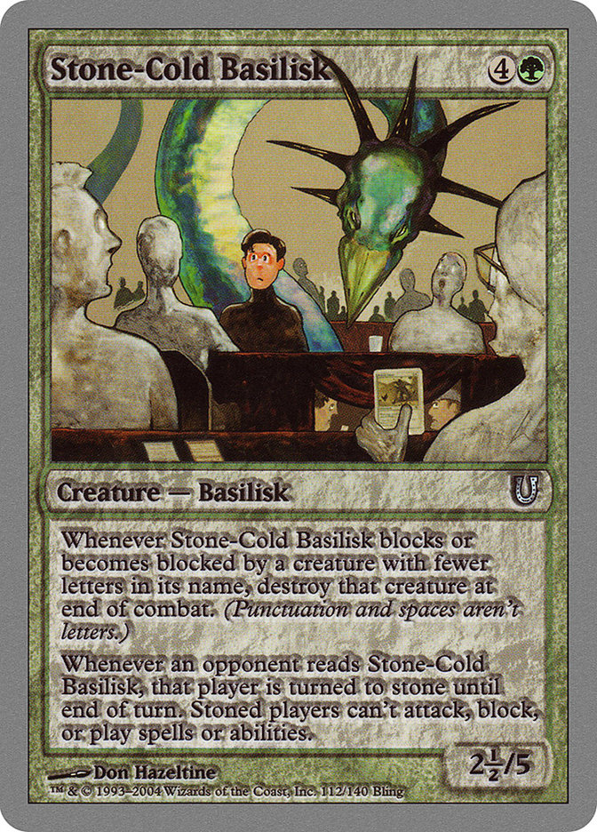 Stone-Cold Basilisk [Unhinged] - The Mythic Store | 24h Order Processing