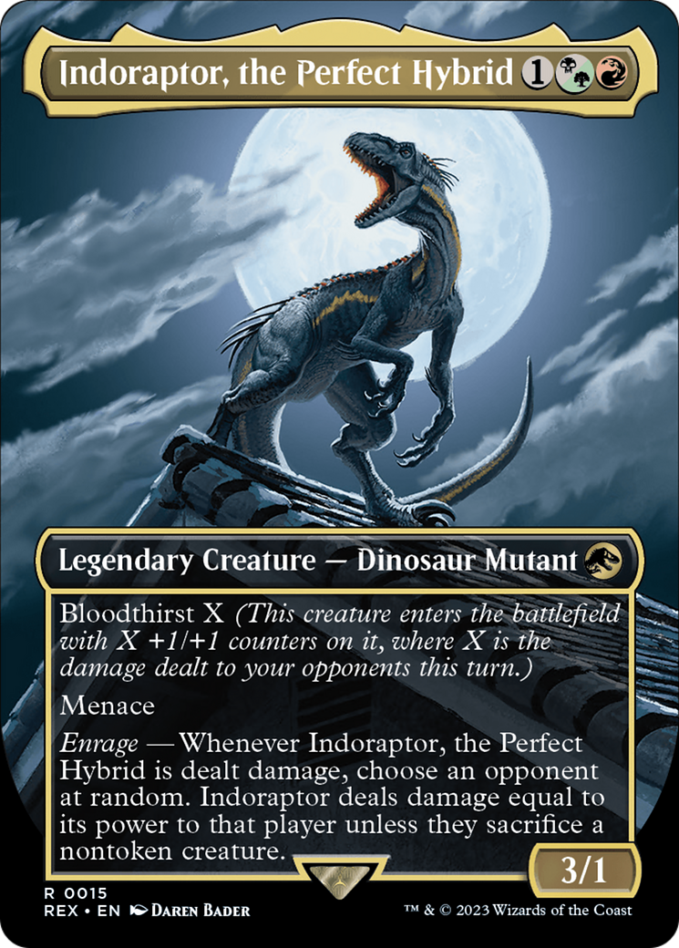 Indoraptor, the Perfect Hybrid (Borderless) [Jurassic World Collection] - The Mythic Store | 24h Order Processing