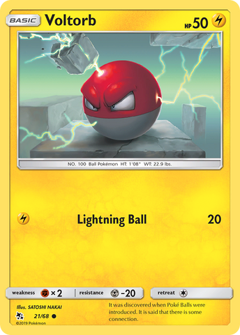 Voltorb (21/68) [Sun & Moon: Hidden Fates] - The Mythic Store | 24h Order Processing