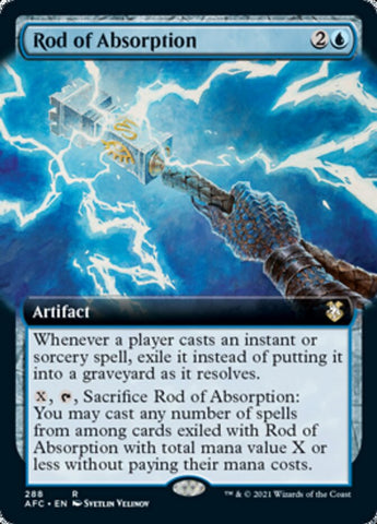 Rod of Absorption (Extended Art) [Dungeons & Dragons: Adventures in the Forgotten Realms Commander] - The Mythic Store | 24h Order Processing