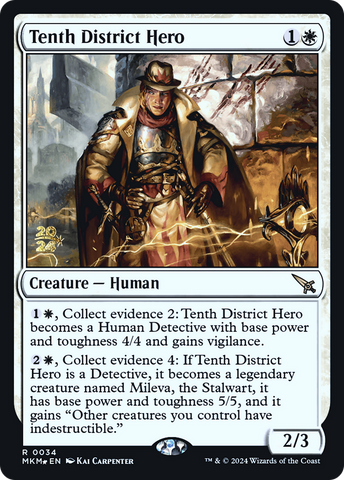 Tenth District Hero [Murders at Karlov Manor Prerelease Promos] - The Mythic Store | 24h Order Processing