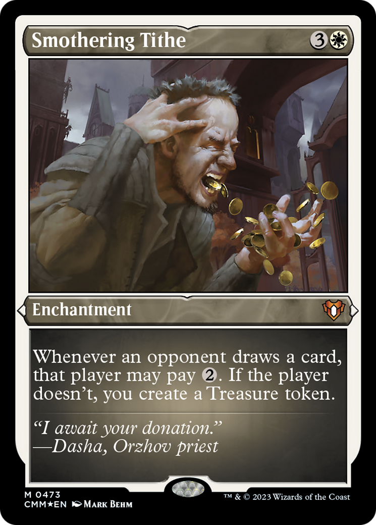 Smothering Tithe (Foil Etched) [Commander Masters] - The Mythic Store | 24h Order Processing