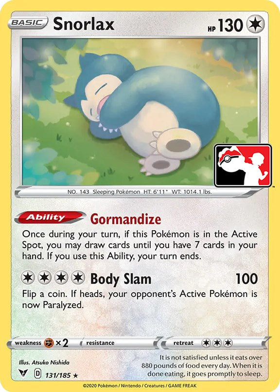 Snorlax (131/185) [Prize Pack Series One] - The Mythic Store | 24h Order Processing