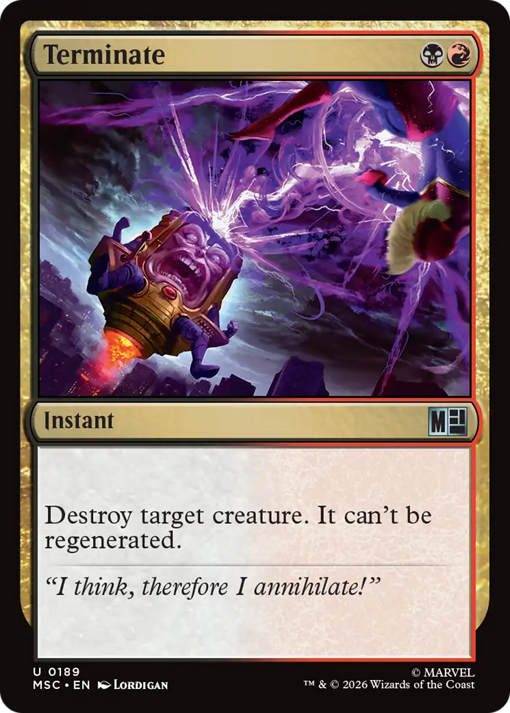 Terminate [Marvel Super Heroes Commander] - The Mythic Store | 24h Order Processing