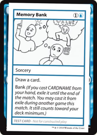 Memory Bank (2021 Edition) [Mystery Booster Playtest Cards] - The Mythic Store | 24h Order Processing