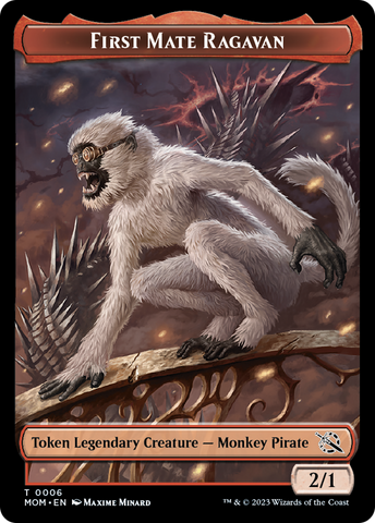 First Mate Ragavan // Phyrexian Saproling Double-Sided Token [March of the Machine Tokens] - The Mythic Store | 24h Order Processing