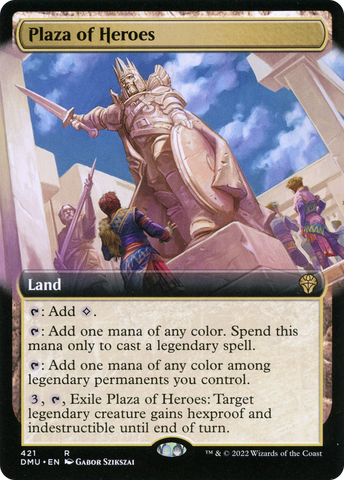 Plaza of Heroes (Extended Art) [Dominaria United] - The Mythic Store | 24h Order Processing