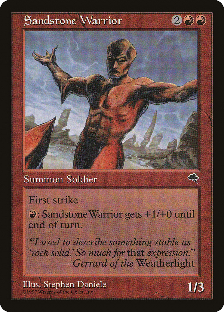 Sandstone Warrior [Tempest] - The Mythic Store | 24h Order Processing