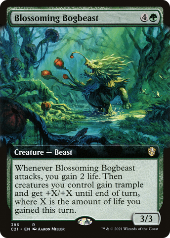 Blossoming Bogbeast (Extended Art) [Commander 2021] - The Mythic Store | 24h Order Processing
