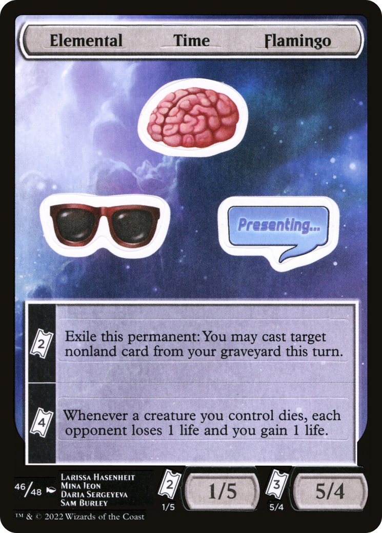 Elemental Time Flamingo [Unfinity Stickers] - The Mythic Store | 24h Order Processing