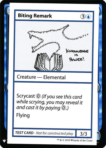 Biting Remark [Mystery Booster Playtest Cards] - The Mythic Store | 24h Order Processing