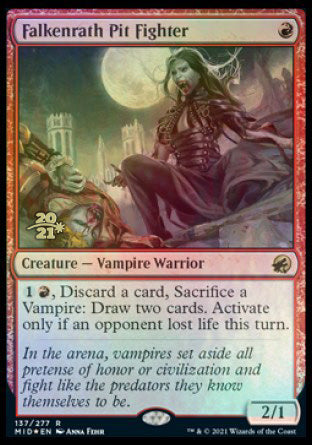 Falkenrath Pit Fighter [Innistrad: Midnight Hunt Prerelease Promos] - The Mythic Store | 24h Order Processing