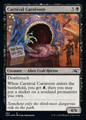 Carnival Carnivore (Galaxy Foil) [Unfinity] - The Mythic Store | 24h Order Processing