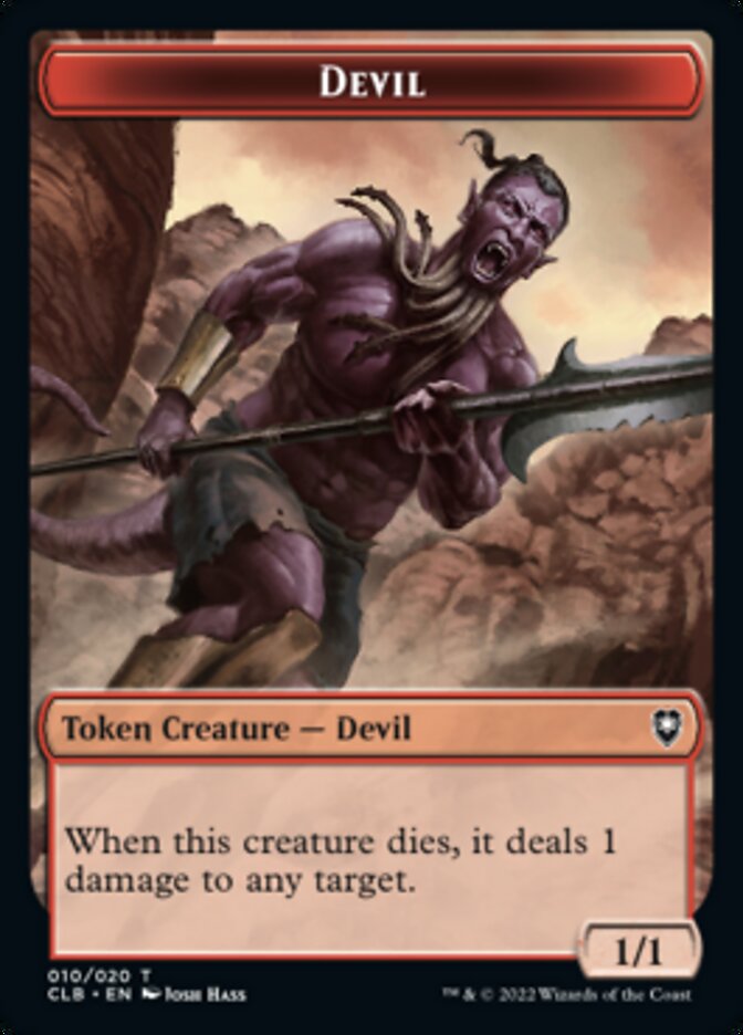 Treasure // Devil Double-Sided Token [Commander Legends: Battle for Baldur's Gate Tokens] - The Mythic Store | 24h Order Processing