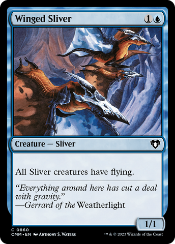 Winged Sliver [Commander Masters] - The Mythic Store | 24h Order Processing
