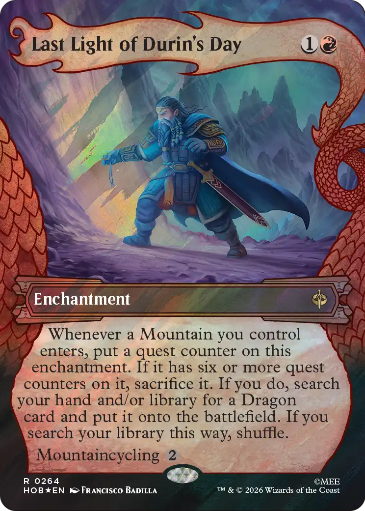 Last Light of Durin's Day (Showcase) (Surge Foil) [The Hobbit] - The Mythic Store | 24h Order Processing