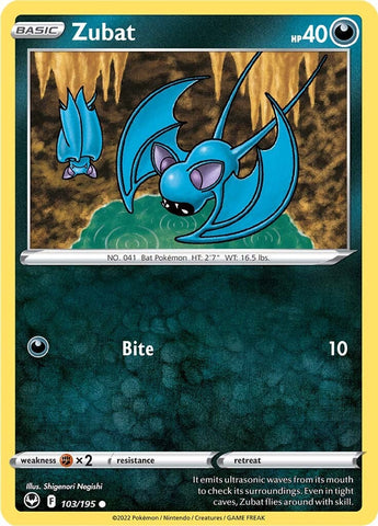 Zubat (103/195) [Sword & Shield: Silver Tempest] - The Mythic Store | 24h Order Processing