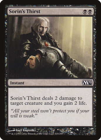 Sorin's Thirst [Magic 2012] - The Mythic Store | 24h Order Processing
