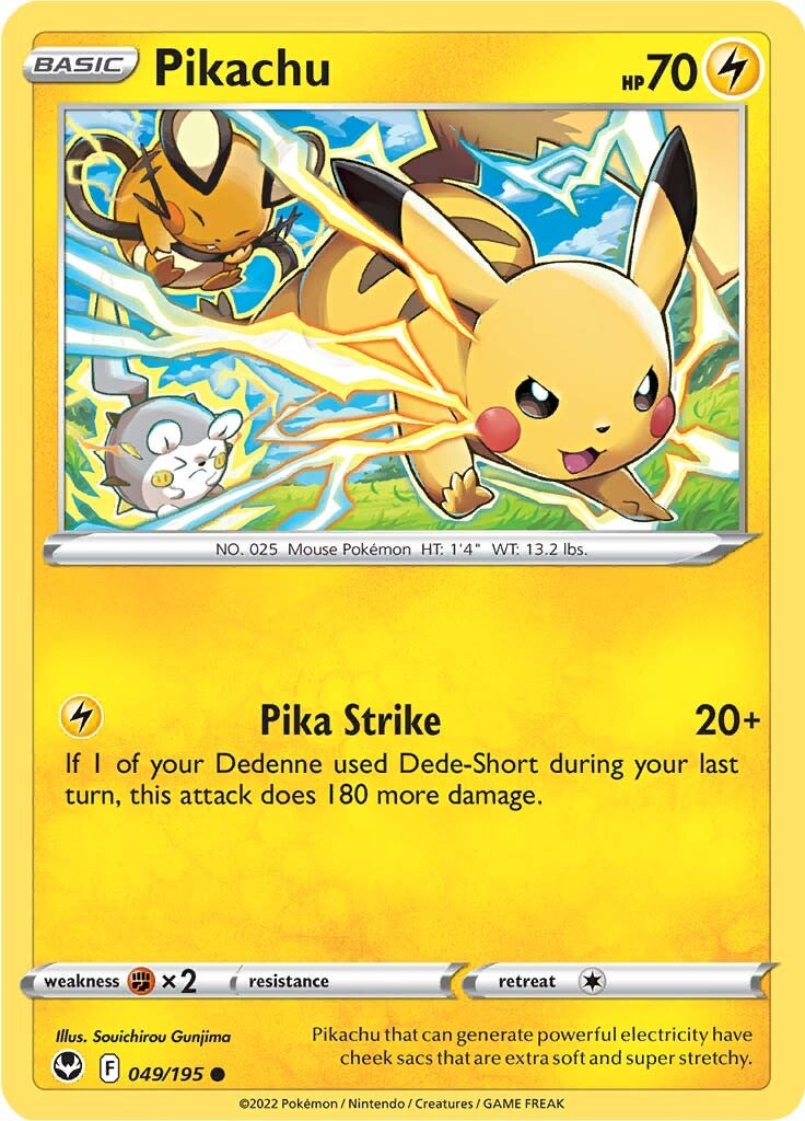 Pikachu (049/195) [Sword & Shield: Silver Tempest] - The Mythic Store | 24h Order Processing