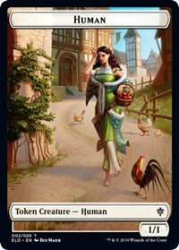 Human // Food (15) Double-Sided Token [Throne of Eldraine Tokens] - The Mythic Store | 24h Order Processing
