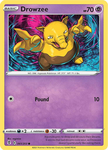 Drowzee (061/203) [Sword & Shield: Evolving Skies] - The Mythic Store | 24h Order Processing